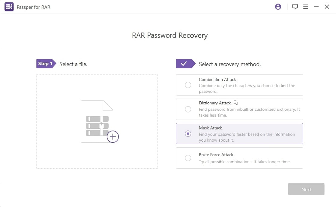passper for rar password recovery