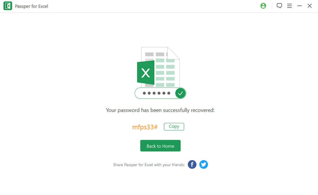 crack excel password successfully