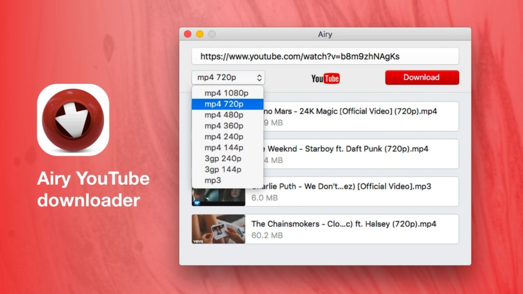 Airy YouTube downloader