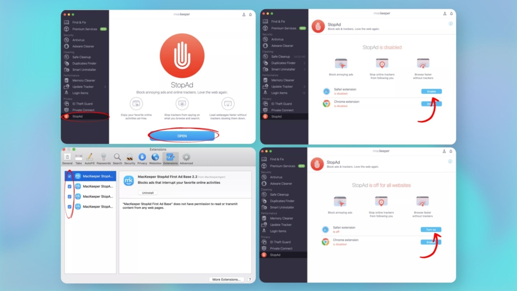 How to remove ads on Mac using MacKeeper