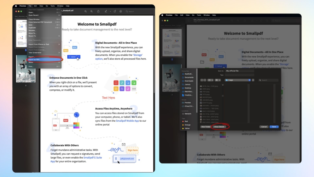 Step-by-step guide on how to password protect a PDF in Preview on Mac: