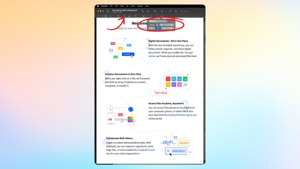 Step on how to fill out PDF on Mac with the Preview app