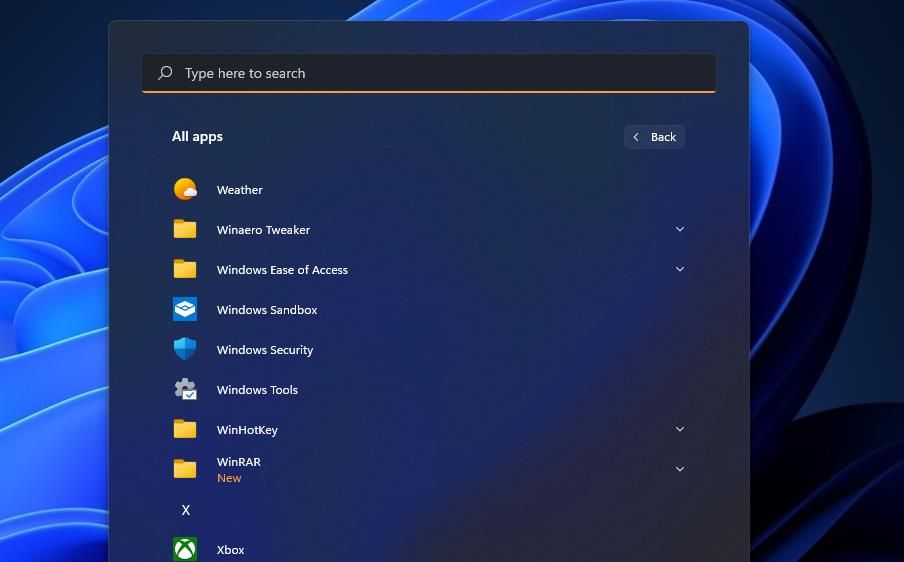 Windows Tools on the Start menu 
