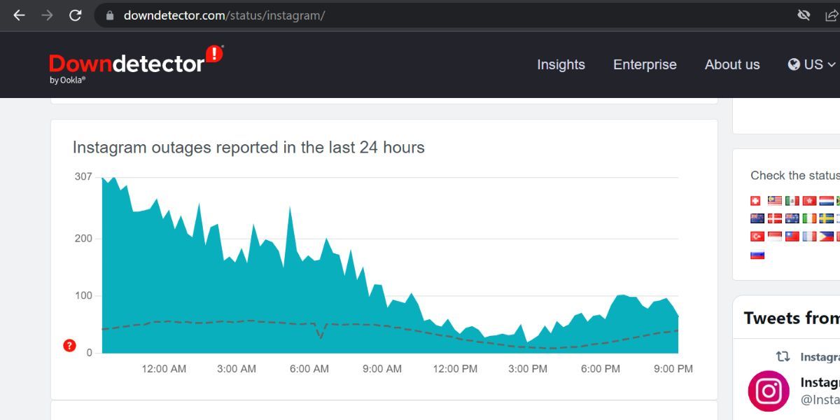 Check the Instagram Server Status