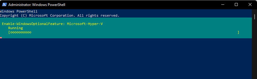 enable hyper v windows 11 powershell