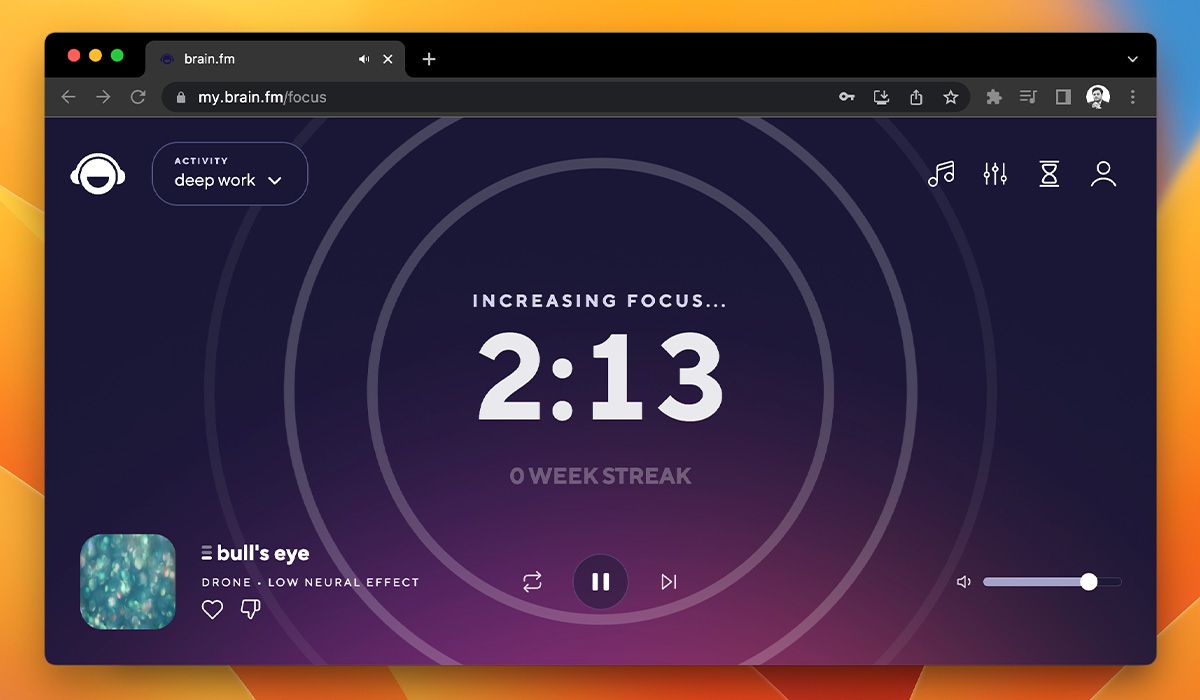 Brain.fm for Mac