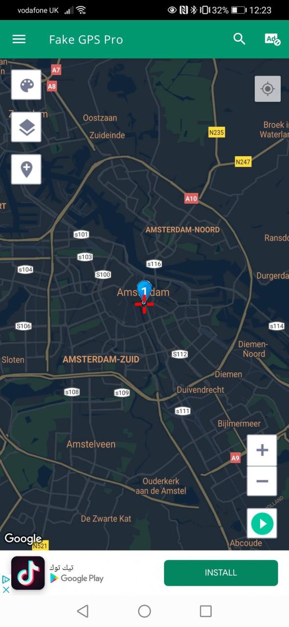 fake gps location joystick routes planning route