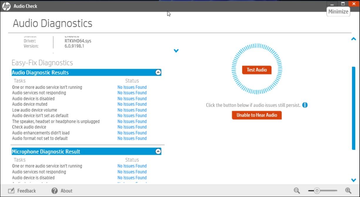 Hp support assistant diagnostic tool