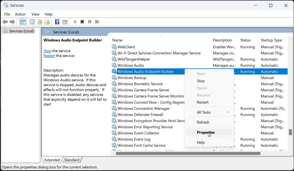 Windows Audio Endpoint Service