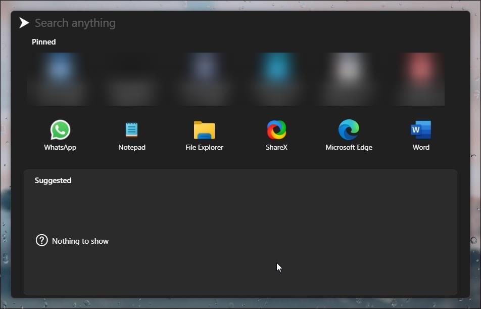 fluent search windows 11