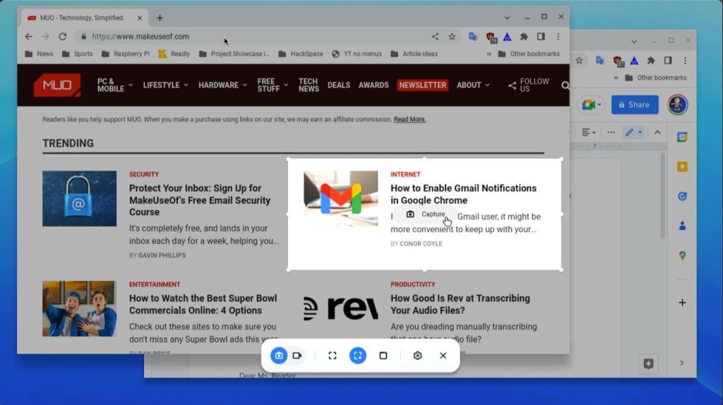 ChromebookでSnipping Toolを使ってスクリーンショットを撮る方法