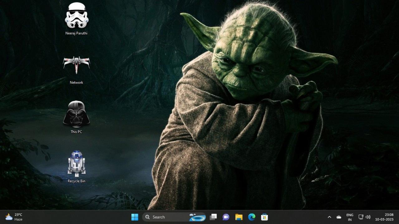 Star Wars Windows Theme With Star Wars Icons