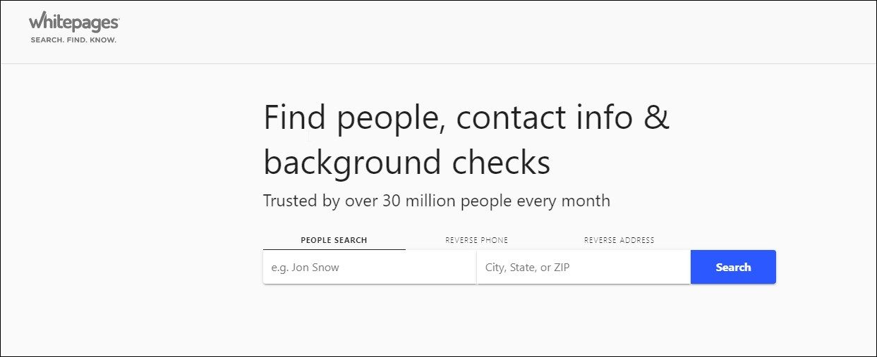 whitepages phone reverse lookup