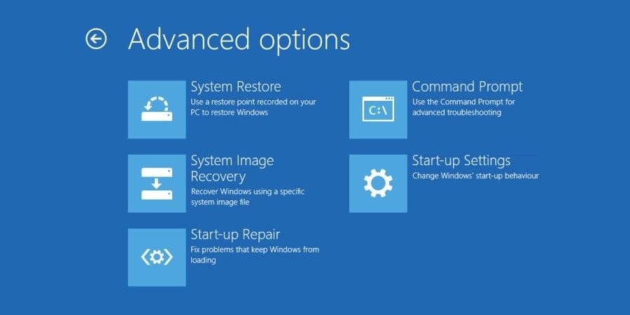 windows 10 advanced options