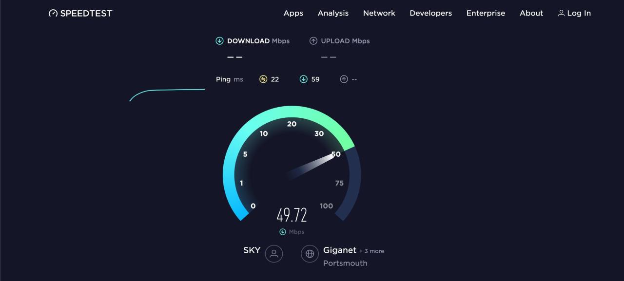 internet speed test