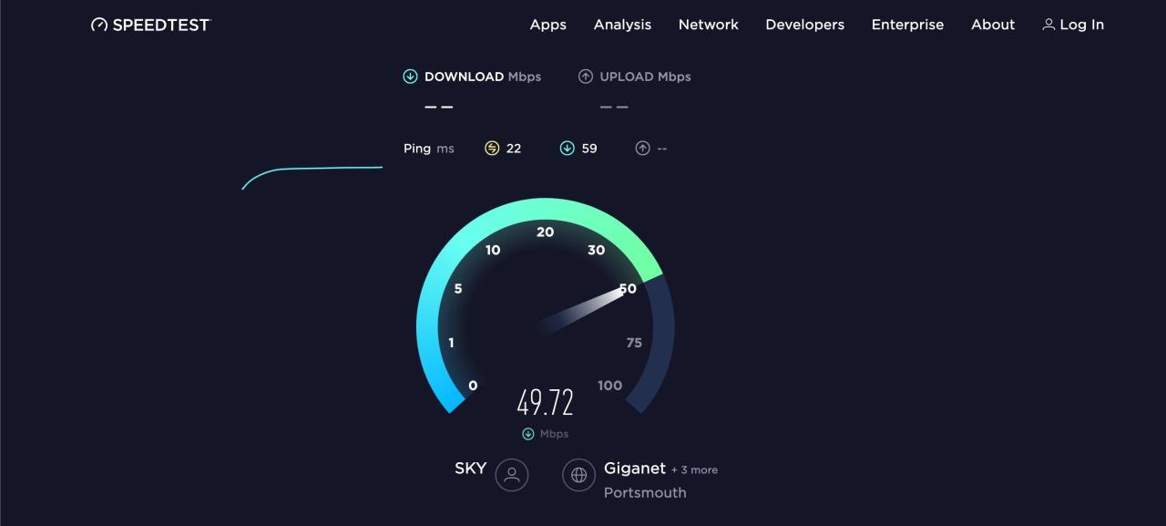 internet speed test