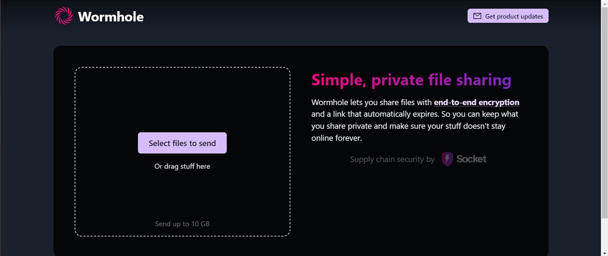Transfer files with wormhole