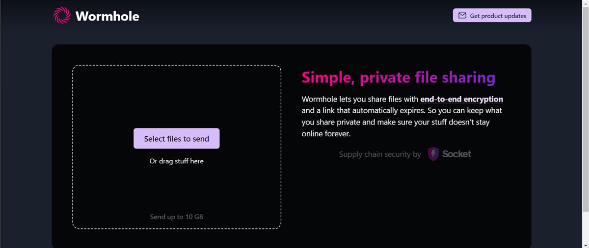 Transfer files with wormhole