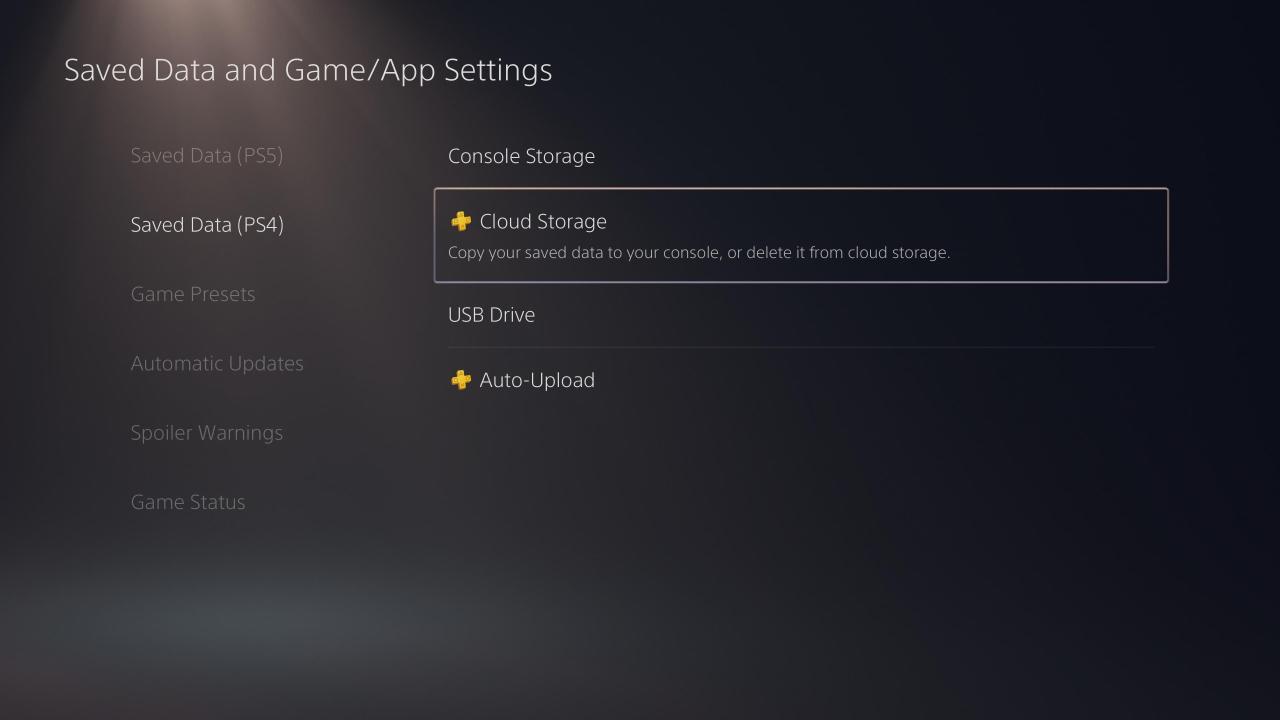 PS5 Download From Cloud