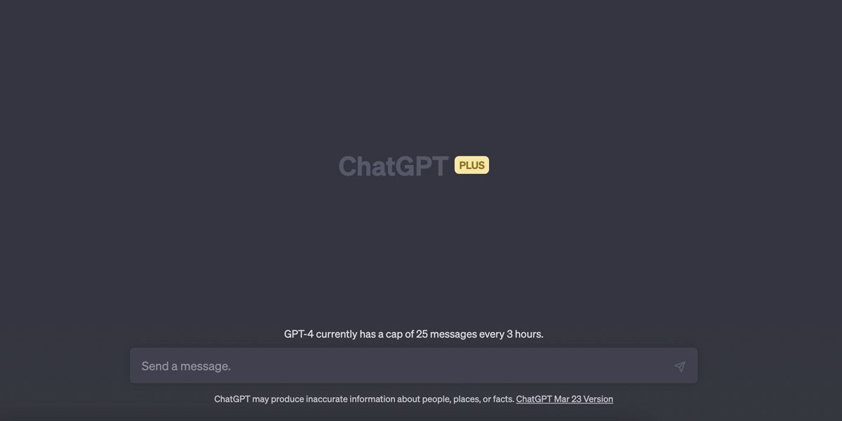 Chat GPT Plus Limited Prompts