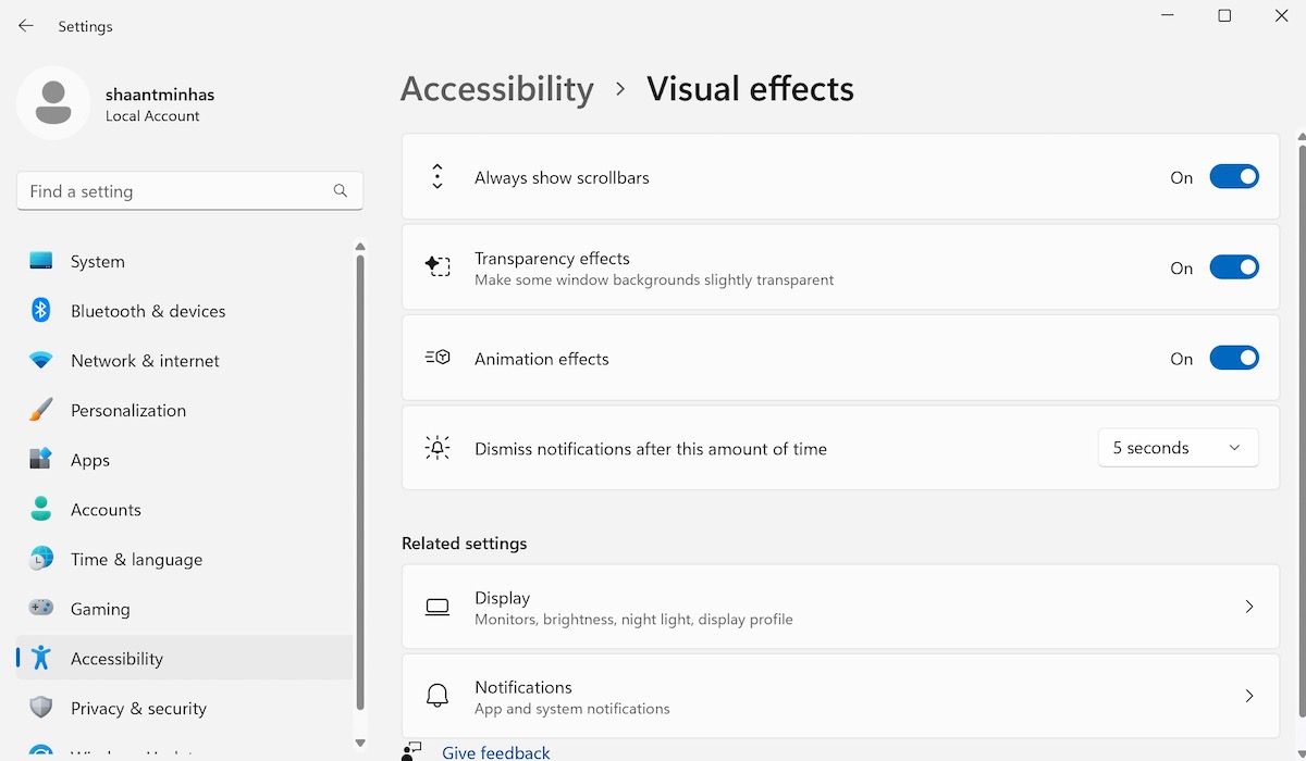 visual effects