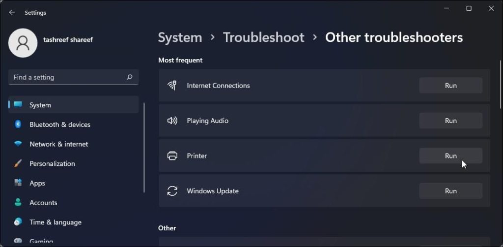 Windows the print spooler service is not running 