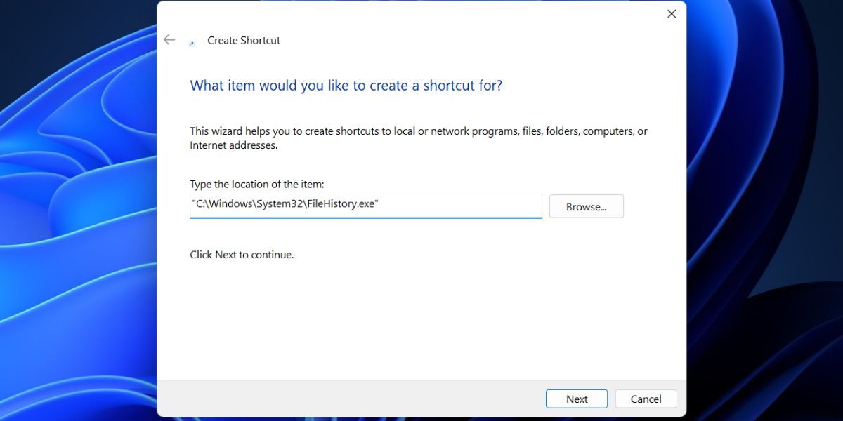Open File History Using Desktop shortcut
